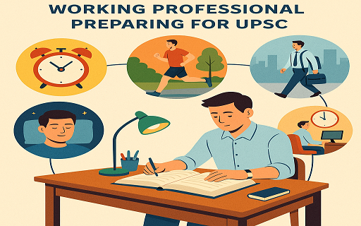 Realistic Daily Routine for a Working Professional Preparing for UPSC 2025